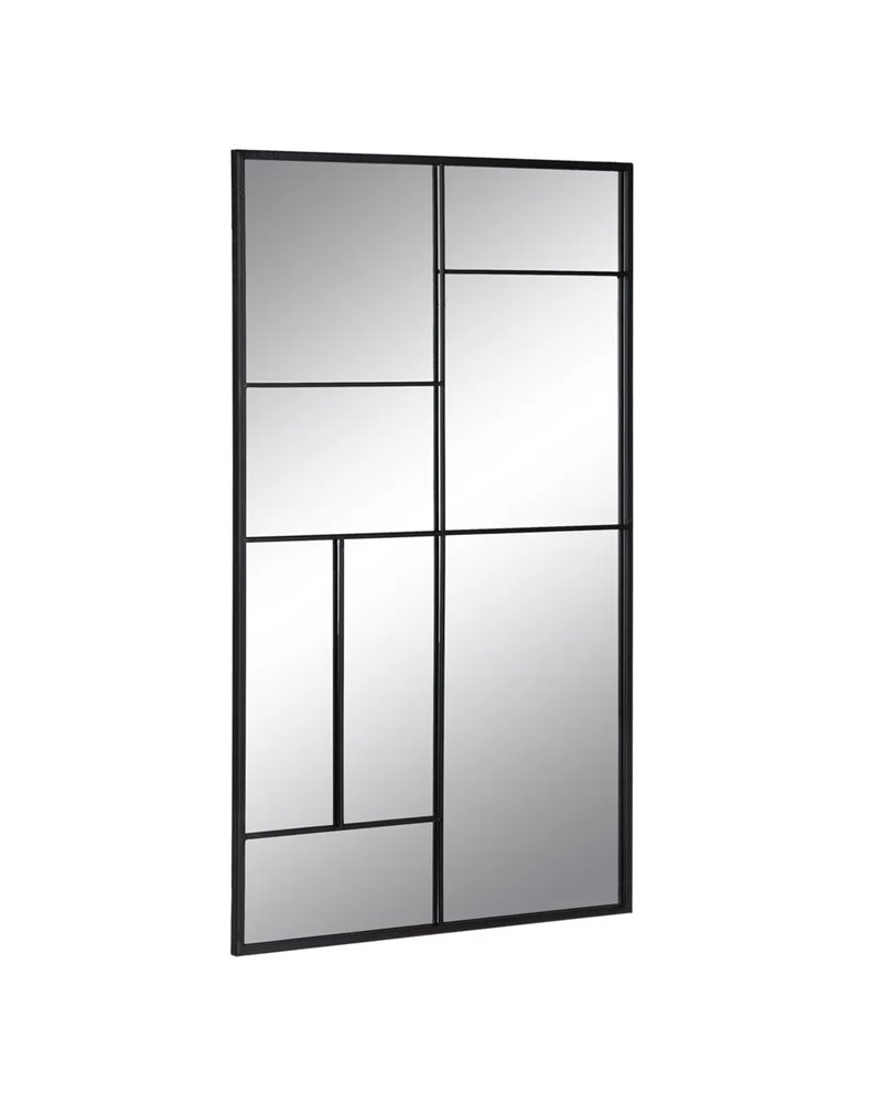 ESPEJO NEGRO METAL-CRISTAL DECORACIÓN 60 X 1,50 X 100 CM R-608785