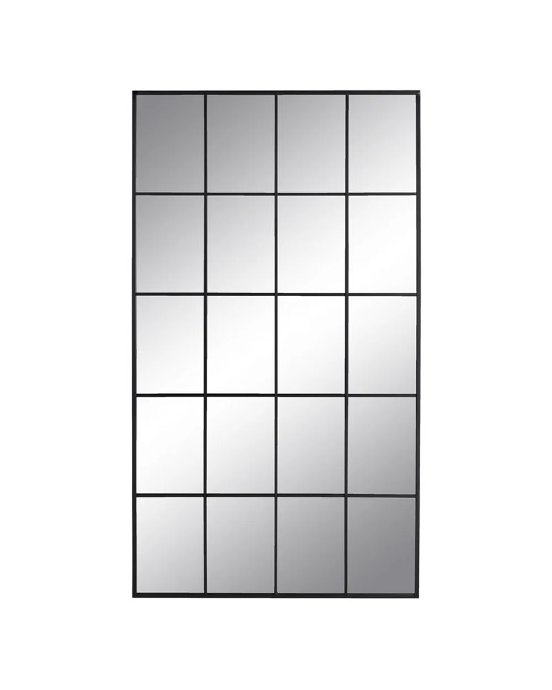 ESPEJO VENTANA NEGRO METAL-CRISTAL 80 X 2,50 X 145 CM R-608788