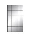 ESPEJO VENTANA NEGRO METAL-CRISTAL 80 X 2,50 X 145 CM R-608788