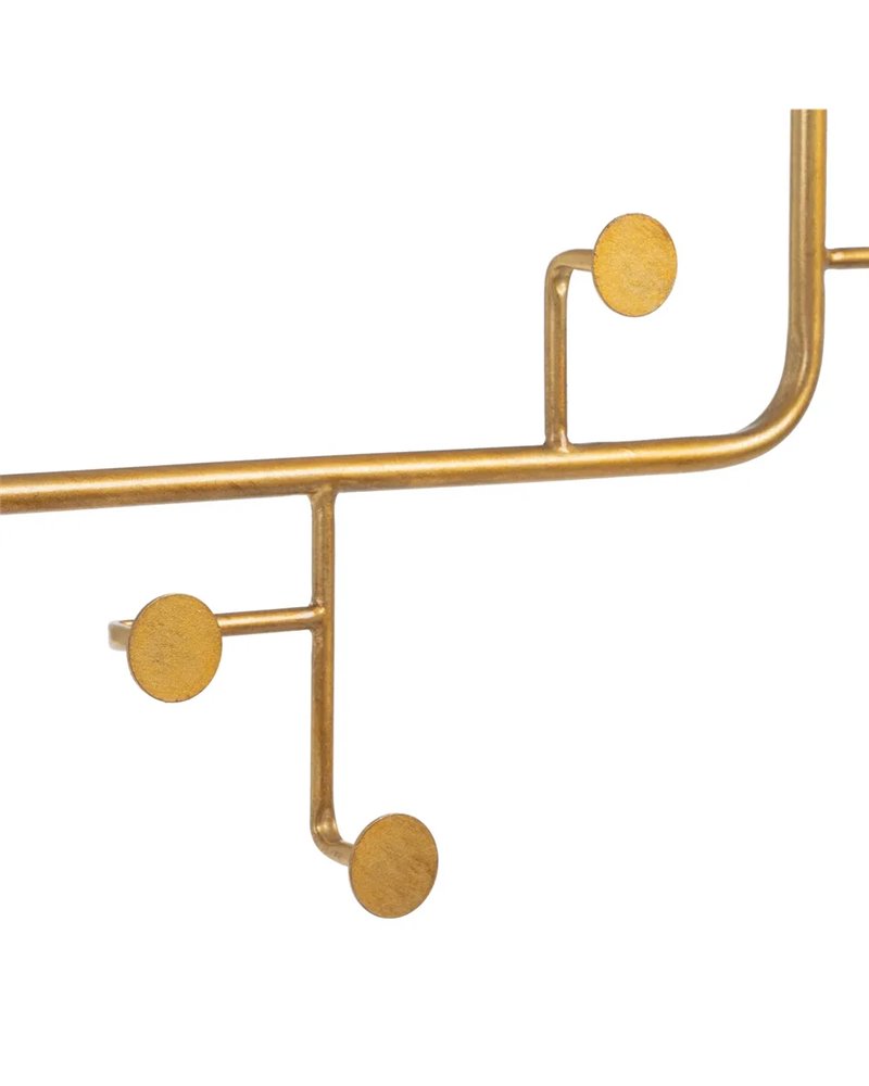 ESPEJO PERCHERO ORO METAL DECORACIÓN 76 X 6 X 104 CM R-603114