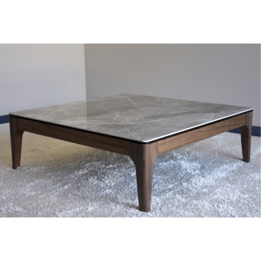 MESA DE CENTRO CERAMICO Y NOGAL MATE REF. 34AC795V