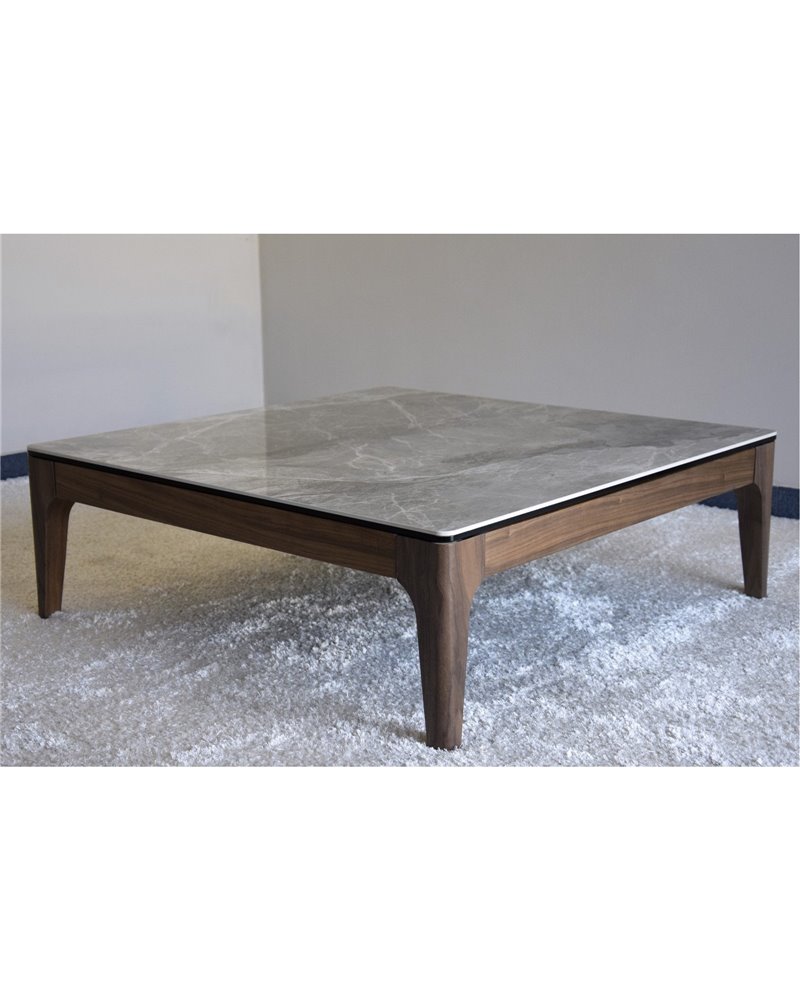 MESA DE CENTRO CERAMICO Y NOGAL MATE REF. 34AC795V