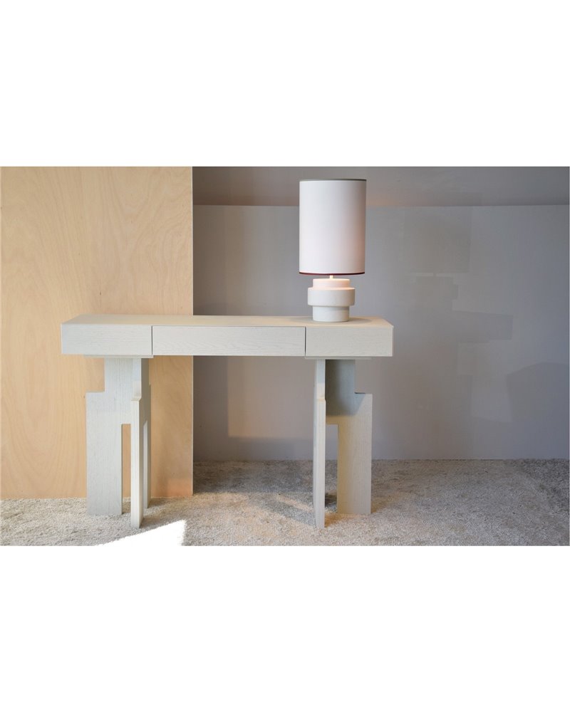 CONSOLA EN ROBLE TONO BLANCO ROTO MATE REF. 34H2071WW