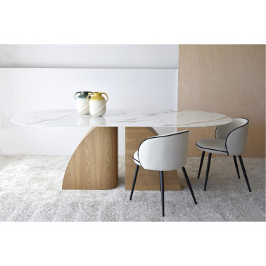 MESA COMEDOR BAHIANATURAL BLANCO OCRE REF. 34AC22529