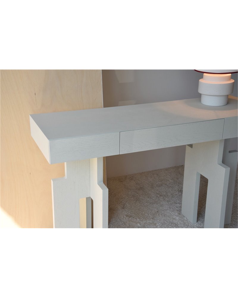 CONSOLA EN ROBLE TONO BLANCO ROTO MATE REF. 34H2071WW