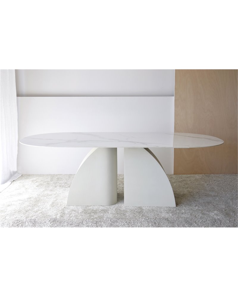 MESA COMEDOR NORTE BLANCO GRIS REF. 34AC22528