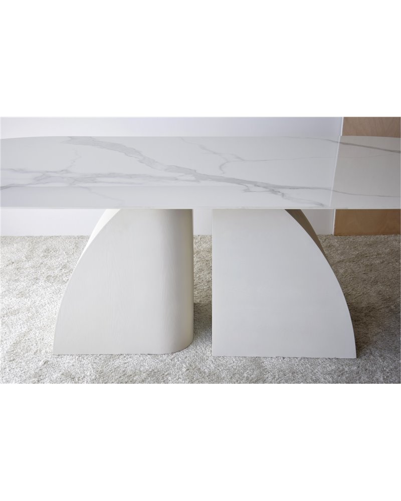 MESA COMEDOR NORTE BLANCO GRIS REF. 34AC22528