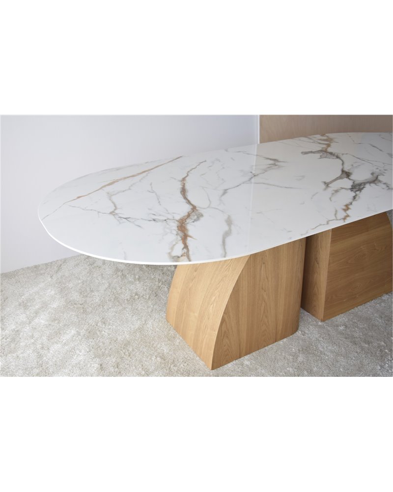 MESA COMEDOR BAHIANATURAL BLANCO OCRE REF. 34AC22529