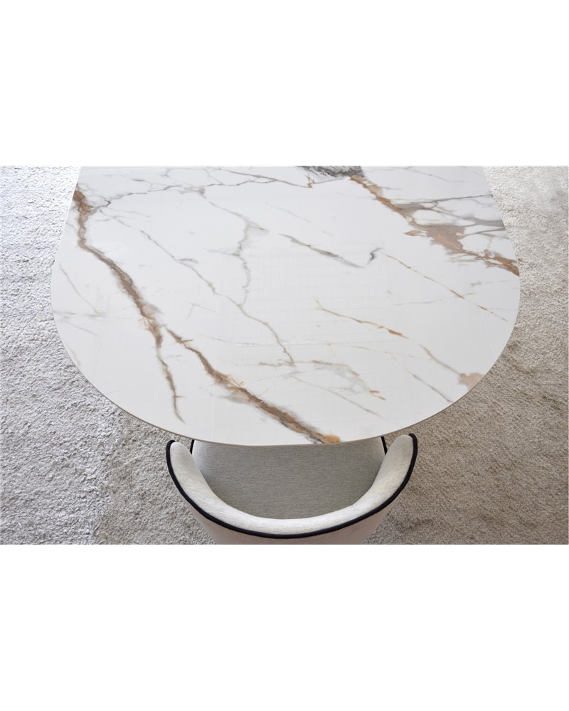 MESA COMEDOR BAHIANATURAL BLANCO OCRE REF. 34AC22529