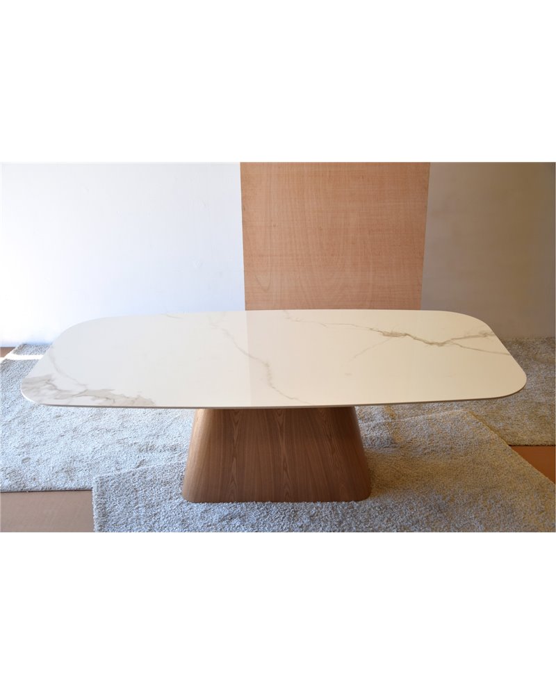 MESA COMEDOR CERAMICO BASE FRESNO MATE REF. 34AC20810