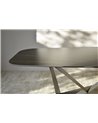 MESA COMEDOR CERAMICO MATE Y METAL REF. 34AC20863