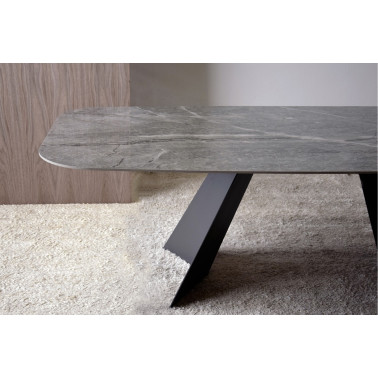 DINING TABLE CERAMIC GRAY...