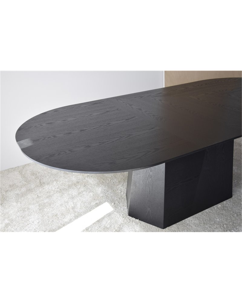 MESA COMEDOR FACETAS FRESNO NEGRO REF. 34AC22532N