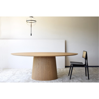 OVAL DINING TABLE NATURAL...