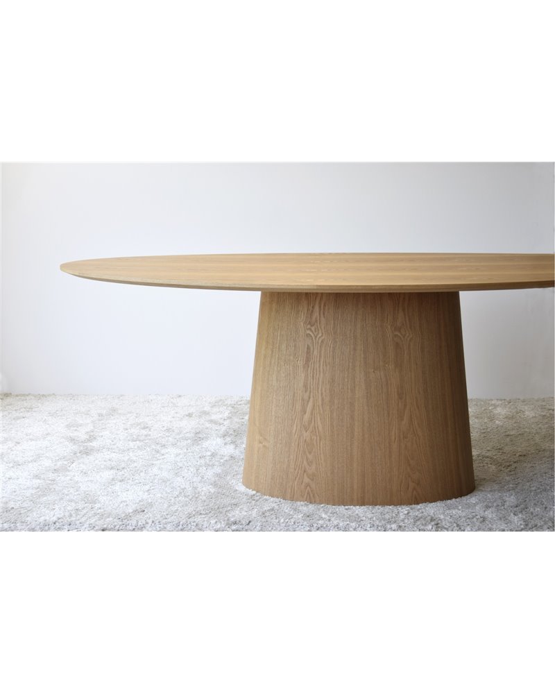 MESA COMEDOR OVAL FRESNO NATURAL REF. 34AC606M