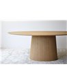 MESA COMEDOR OVAL FRESNO NATURAL REF. 34AC606M