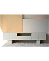 MUEBLE TV ROBLE EN TONO BLANCO ROTO MATE REF. 34H2010WW