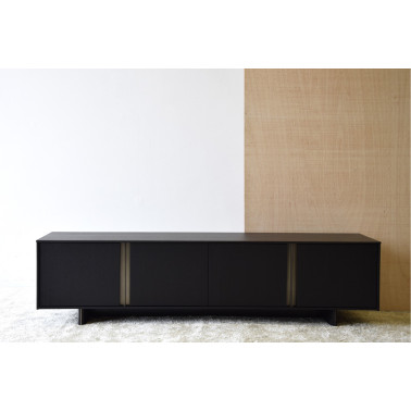 MUEBLE TV ROBLE NEGRO MATE...