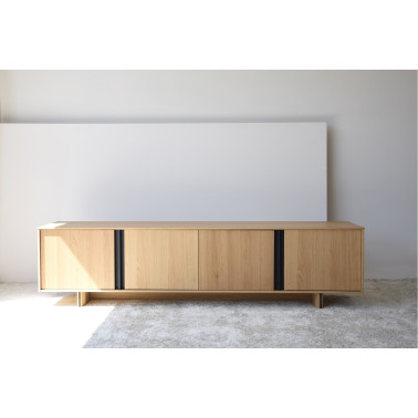 TV CABINET OAK NATURALMETAL...