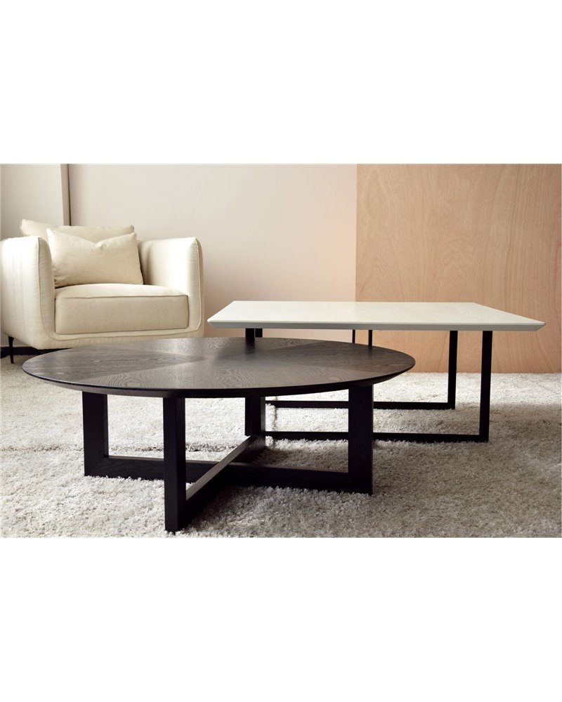 MESA DE CENTRO REDONDA FRESNO NEGRO MATE REF. 34AC20852N