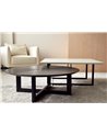 MESA DE CENTRO REDONDA FRESNO NEGRO MATE REF. 34AC20852N