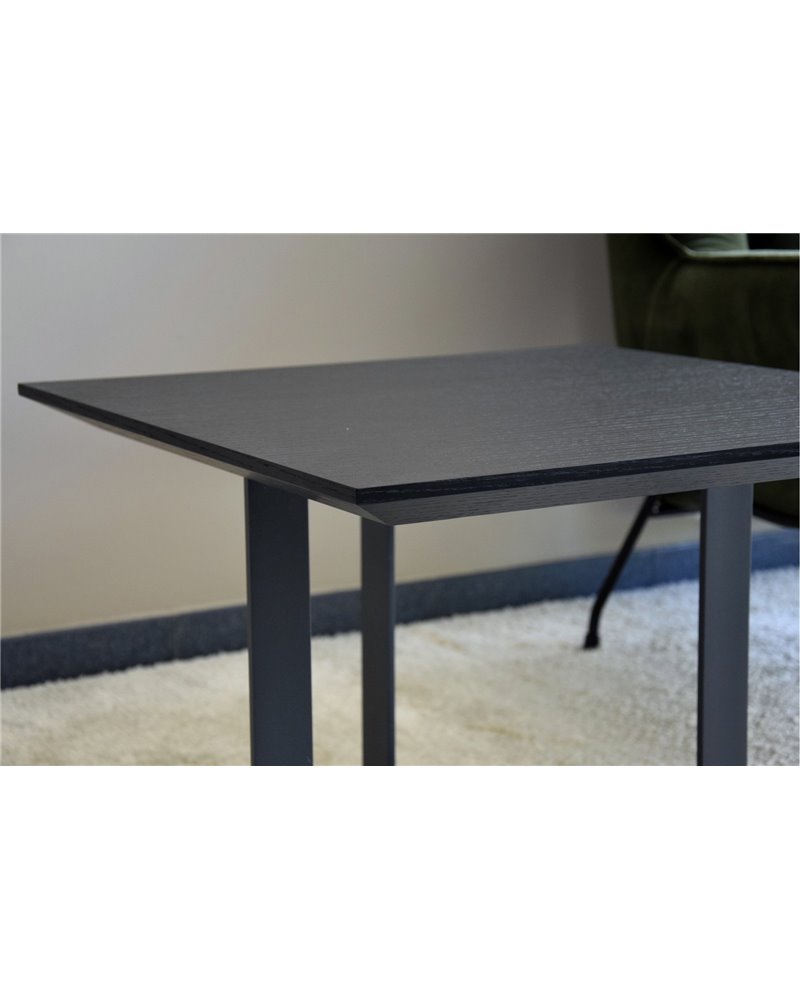 MESA AUXILIAR CUADRADA NOGAL NEGRO MATE REF. 34H249N