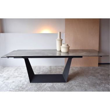 MESA COMEDOR EXTENSIBLE CERAMICO METAL REF. 34AC777V