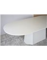 MESA COMEDOR FACETAS BLANCO ROTO MATE REF. 34AC22532WW