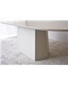 MESA COMEDOR FACETAS BLANCO ROTO MATE REF. 34AC22532WW