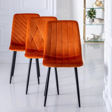 ORANGE METAL LOUNGE CHAIR...