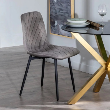 TAUPE DM-METAL CHAIR 44 X...