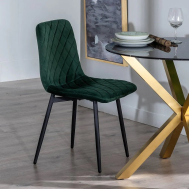 DARK GREEN CHAIR DM-METAL...