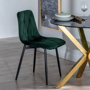 DARK GREEN CHAIR DM-METAL...