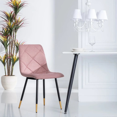 PINK FABRIC-METAL LOUNGE...