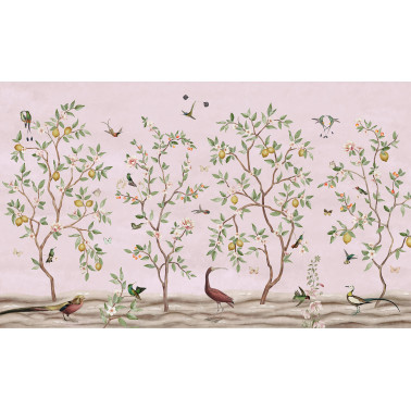 Lemon Tree Chinoiserie - Pink