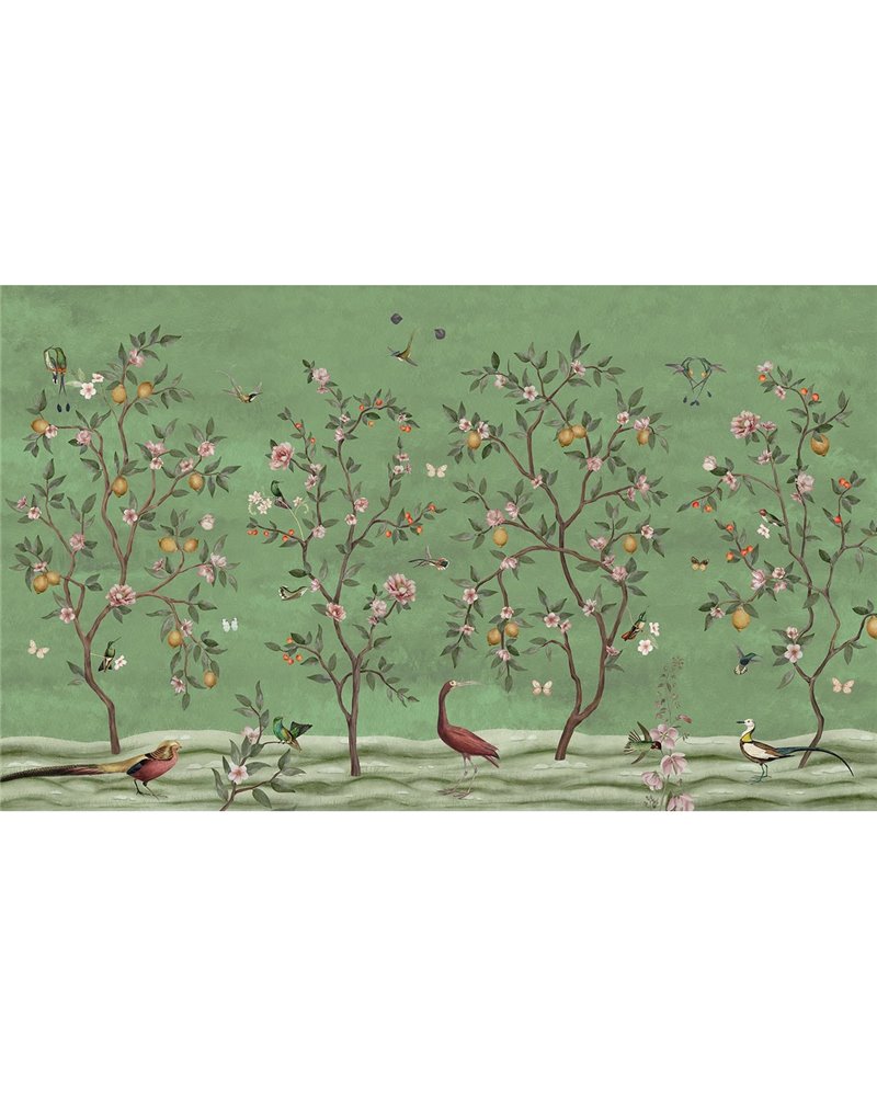 Lemon Tree Chinoiserie - Green