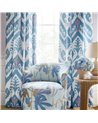 Matisse Leaf French Blue and Coral F916207