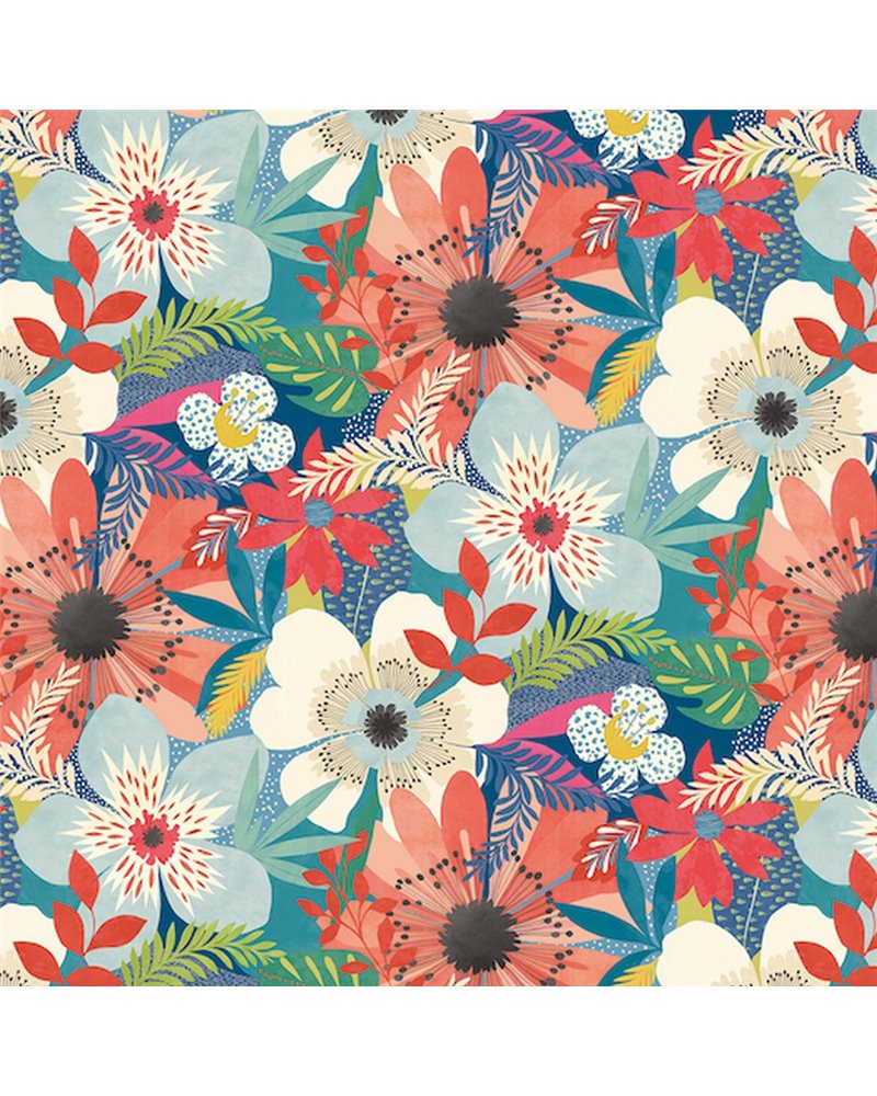 Floral Riot Indigo CEP50104W