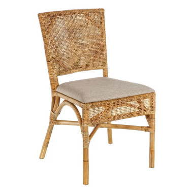 SILLA NATURAL RATTAN SALÓN 45 X 57 X 85 CM REF.105480