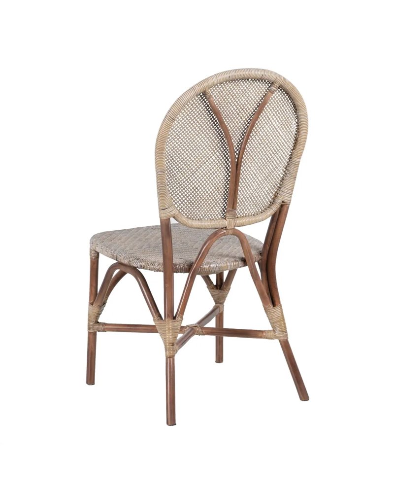 SILLA BEIGE-MARRÓN RATÁN 47 X 48 X 98,50 CM REF.152761