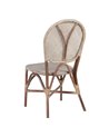 SILLA BEIGE-MARRÓN RATÁN 47 X 48 X 98,50 CM REF.152761