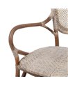 SILLA BEIGE-MARRÓN RATÁN 57 X 64 X 99 CM REF.152765