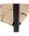 SILLA CON BRAZO BEIGE-NEGRO 60,50 X 57,50 X 77 CM REF.600803