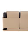 SILLA CON BRAZO BEIGE-NEGRO 60,50 X 57,50 X 77 CM REF.600803