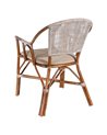 SILLA GRIS-MARRÓN RATTAN SALÓN 56 X 60 X 84 CM REF.105479