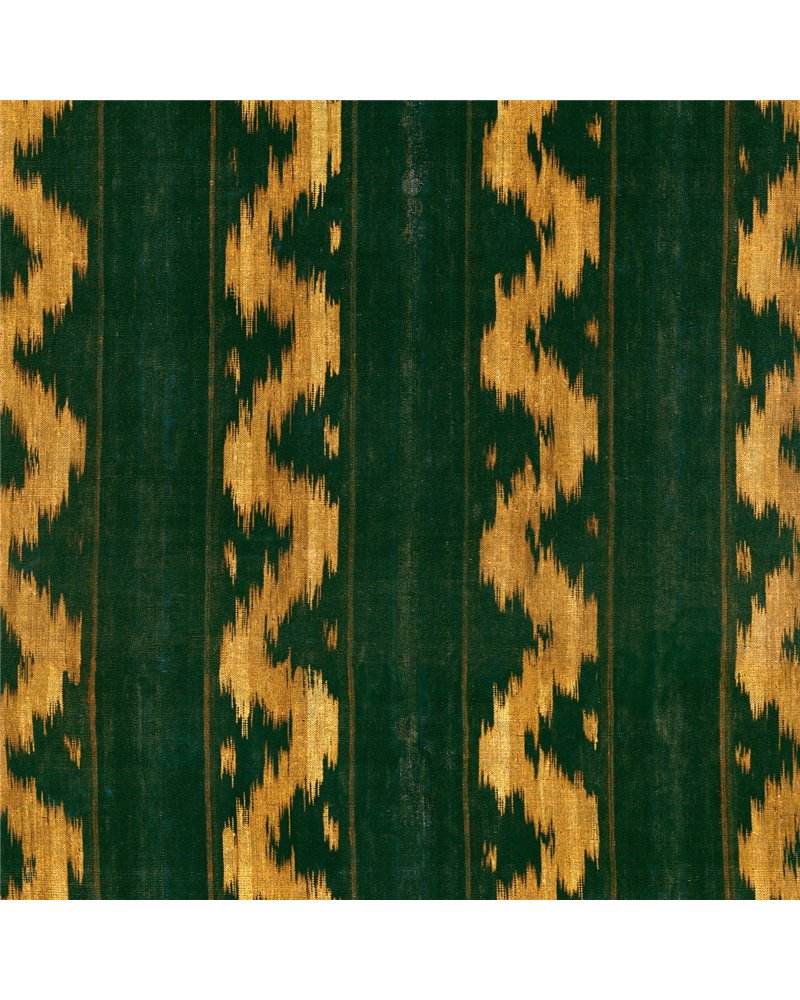 Vintage Ikat Topiary Green WP30102