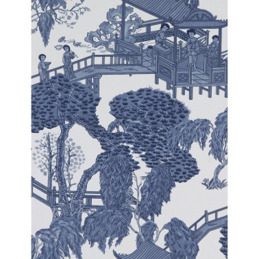 Papel Pintado GDW-5252-004 Zhou Jun Azul - LORENZO CASTILLO