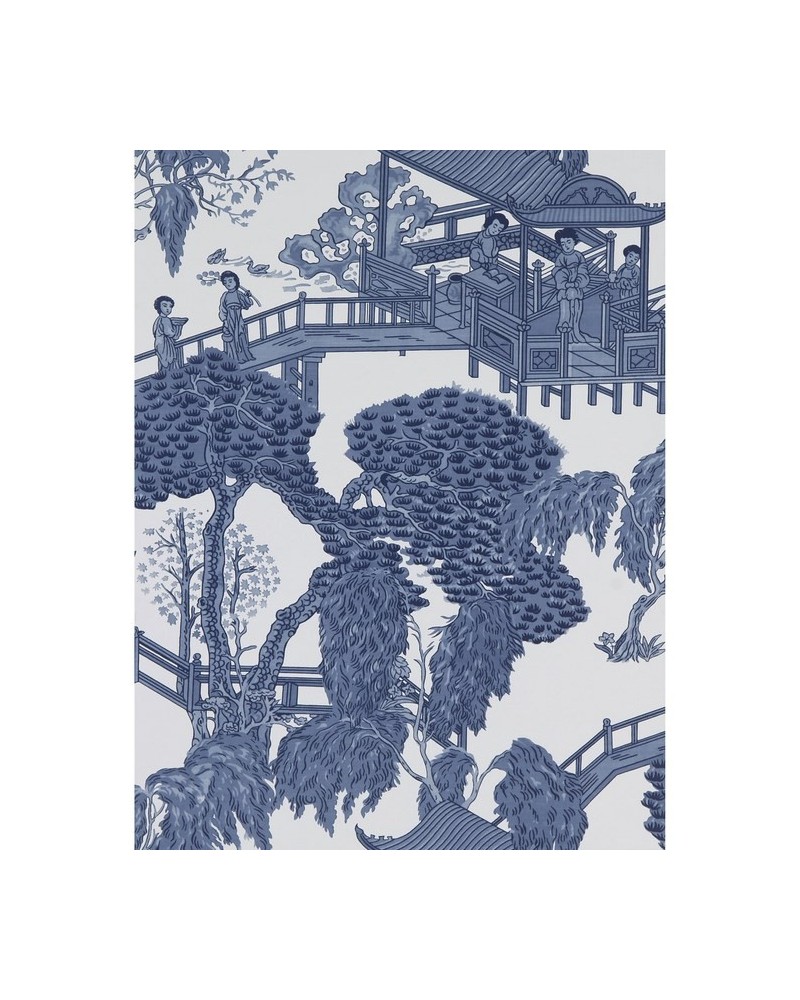 Papel Pintado GDW-5252-004 Zhou Jun Azul - LORENZO CASTILLO