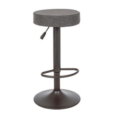 VINTAGE DARK GRAY PIPER STOOL