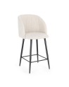 KITCHEN STOOL QUEEN BLACK-IVORY